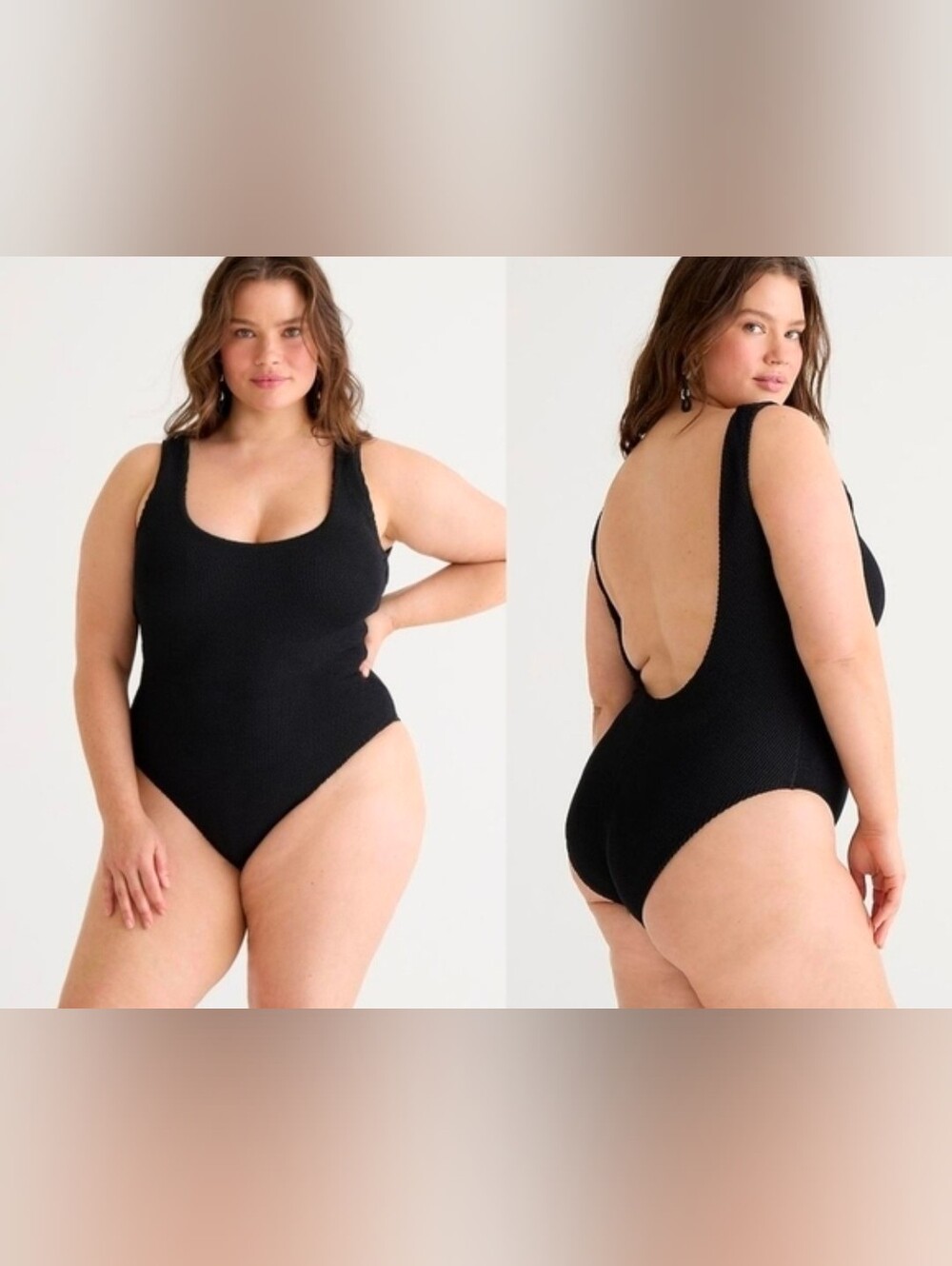 J.Crew Textured Scoopneck One Piece Swimsuit